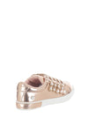Xti Girls Metallic Pearl Flower Trainers, Rose Gold