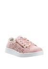 Xti Girls Laser Cut out Zip Trainers, Pink