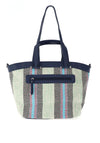 Xti Woven Medium Shoulder Tote Bag, Navy