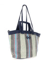 Xti Woven Medium Shoulder Tote Bag, Navy