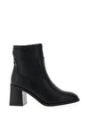 Xti Faux Leather Block Heel Boots, Black