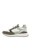 Xti Mixed Panel Trainers, Green