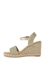 XTI Woven Strap Wedge Sandals, Gold