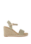 XTI Woven Strap Wedge Sandals, Gold