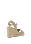XTI Woven Strap Wedge Sandals, Gold