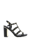 Xti Studed Block Heel Strappy Sandals, Black
