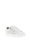 Xti Laser Cut Side Zip Trainers, White