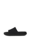 Xti Textured Pool Sliders, Black