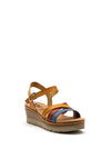 Xti Womens Strappy Wedged Sandal, Multi-Coloured