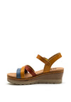 Xti Womens Strappy Wedged Sandal, Multi-Coloured
