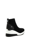 Xti Womens Knit Vegan Sock Boot Trainers, Black