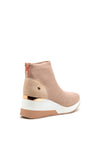 Xti Womens Knit Vegan Sock Boot Trainers, Nude