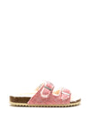 Xti Furry Slider Sandals, Pink