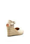 XTI Quilted Faux Leather High Woven Wedges, Nude
