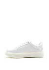 Xti Womens Embossed Faux Leather Trainers, White