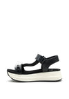 Xti Sporty Strap Platform Sandals, Black