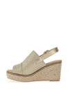 Xti Metallic Woven Espadrille Wedges, Gold