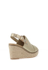 Xti Metallic Woven Espadrille Wedges, Gold