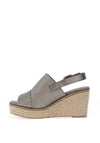 Xti Metallic Woven Espadrille Wedges, Pewter