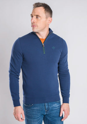XV Kings by Tommy Bowe Calvisero Half Zip Sweatshirt, Admiral Stripe