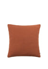 Riva Yard Lark Muslin Crinkle 45x45cm Cushion, Pecan