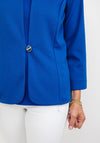 Leon Collection Single Button Short Jacket, Royal Blue