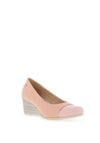 Zanni & Co. Khaimah Colour Block Wedge Shoes, Blush Split