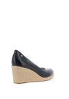 Zanni & Co. Sila Patent Wedge Shoes, Cobalt