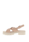 Zanni & Co. Wangtan Criss Cross Sling Back Sandals, Blush