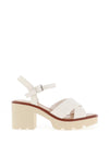 Zanni & Co. Zhufen Criss Cross Sandals, Crystal White