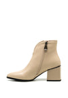 Zanni & Co. Aquaba Rhinestone Block Heel Boots, Cream