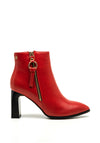 Zanni & Co. Sariwon Zip Ankle Boots, Red