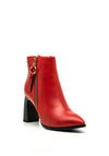Zanni & Co. Sariwon Zip Ankle Boots, Red