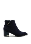 Zanni & Co Pointed Toe Charm Ankle Boot, Navy