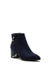Zanni & Co Pointed Toe Charm Ankle Boot, Navy