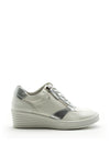 Zanni & Co. Wadi Zip Wedged Trainers, White