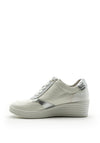 Zanni & Co. Wadi Zip Wedged Trainers, White