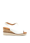 Zanni & Co. Mirfa Wedge Sandals, Crystal White