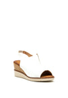 Zanni & Co. Mirfa Wedge Sandals, Crystal White