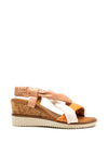 Zanni & Co. Halch Criss Cross Wedged Sandals, Pink