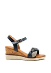 Zanni & Co. Dalma Braid Strap Wedge Sandals, Blue