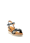 Zanni & Co. Dalma Braid Strap Wedge Sandals, Blue