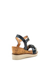 Zanni & Co. Dalma Braid Strap Wedge Sandals, Blue