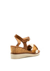 Zanni & Co. Dalma Braid Strap Wedge Sandals, Tan