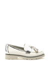 Zanni & Co. Madrid Fringe Tassel Loafers, White