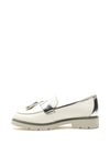 Zanni & Co. Madrid Fringe Tassel Loafers, White