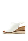 Zanni & Co. Mirfa Wedge Sandals, Crystal White
