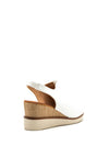 Zanni & Co. Mirfa Wedge Sandals, Crystal White