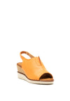 Zanni & Co. Mirfa Wedge Sandals, Mango Tango