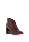 Zanni & Co Stud Block Heel Boots, Chocolate